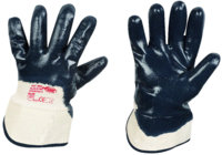 Nitril-Handschuh blau mit Stulpe