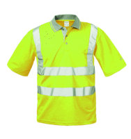 Warnschutz-Poloshirt gelb EN 471 Kl. 2